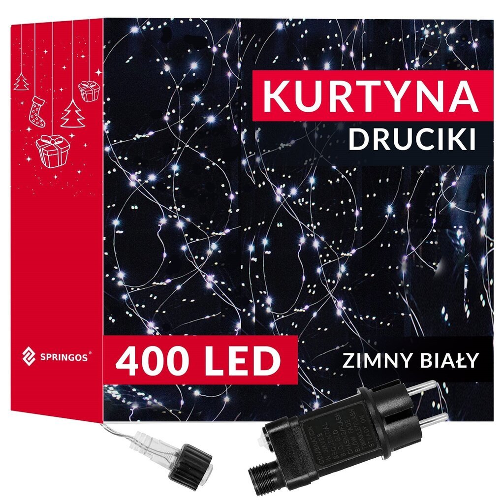 Led valguskardin CL0098, 400 LED-i цена и информация | Jõulutuled | kaup24.ee