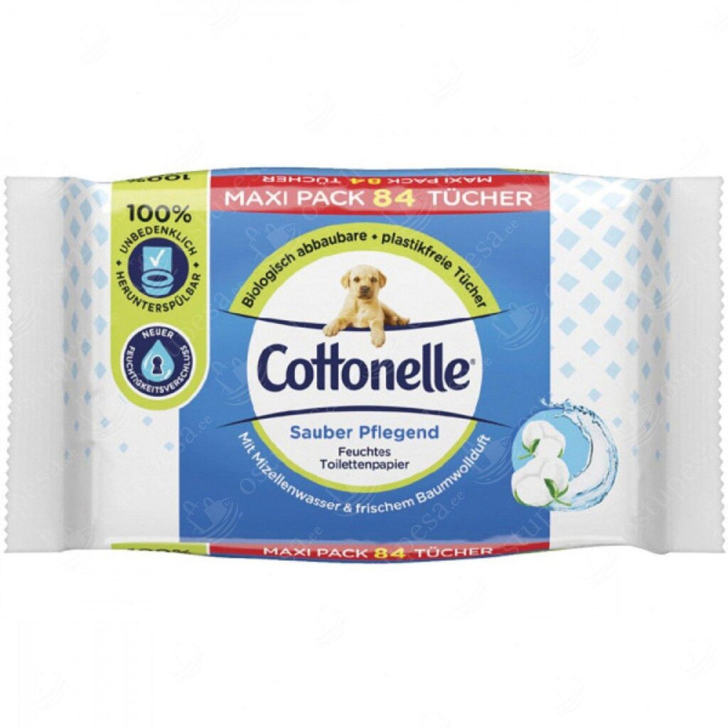 Niisked tualettpaberid Cottonelle, 84 tk, 3 pakki hind ja info | WC-paber, majapidamispaber | kaup24.ee