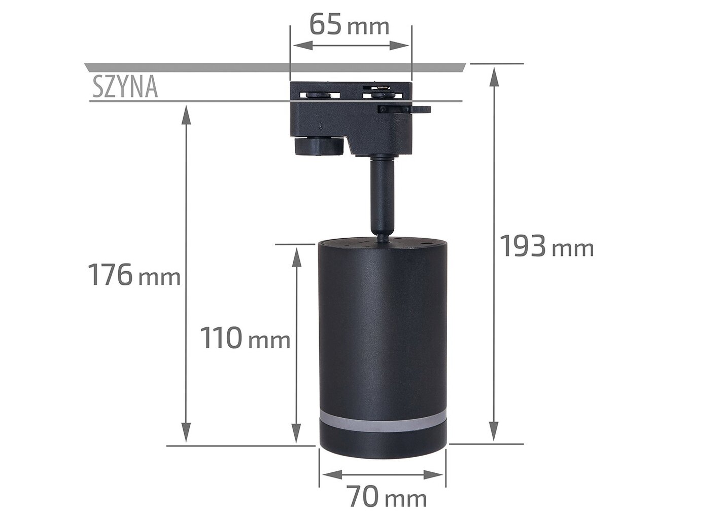 GU10 LED rööp valgusti Steka Ring, must цена и информация | Siinivalgustid ja siinid | kaup24.ee