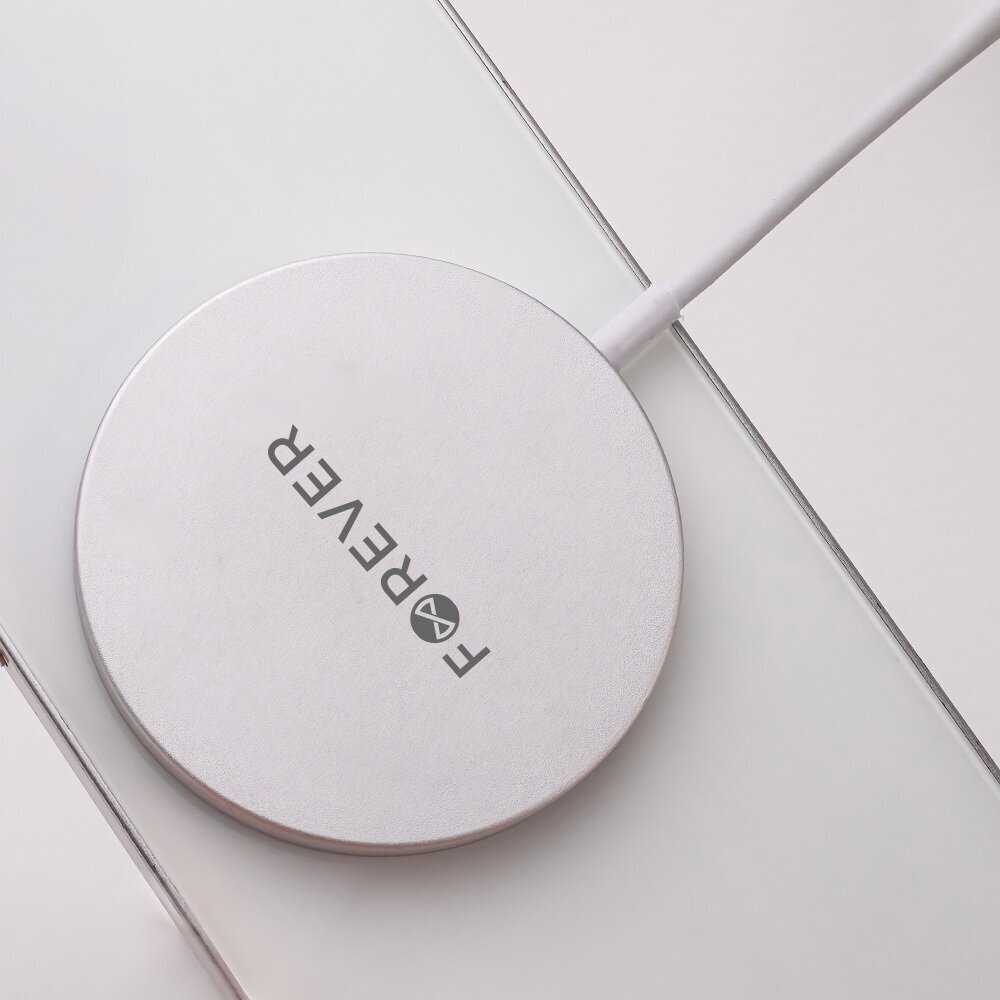 Forever MAWC-100 magnetic wireless charger 15W gray цена и информация | Mobiiltelefonide laadijad | kaup24.ee