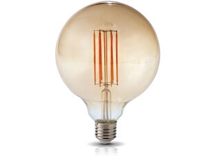 Светодиодная лампа E27 7W G125 Filament Retro Amber - теплый белый (2700K) цена и информация | Лампочки | kaup24.ee