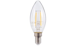 Светодиодная лампа E14 2W Filament - теплый белый (2700K) цена и информация | Лампочки | kaup24.ee