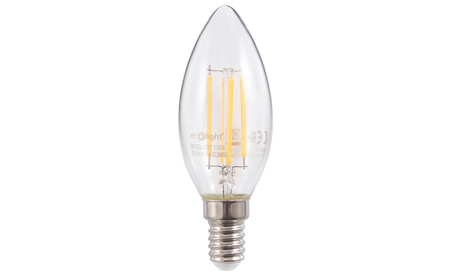 LED pirn Eco-Light Filament, E14, 2700K, 1 tk hind ja info | Lambipirnid, lambid | kaup24.ee