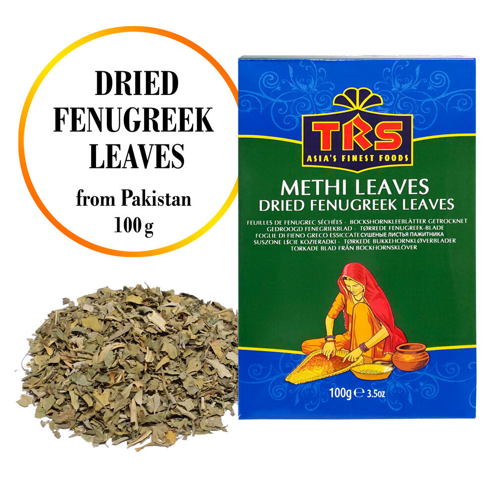 Kuivatatud lambaläätse lehed (Kasuri Methi), Dried Fenugreek Leaves, 100g hind ja info | Vürtsid, vürtsikomplektid | kaup24.ee