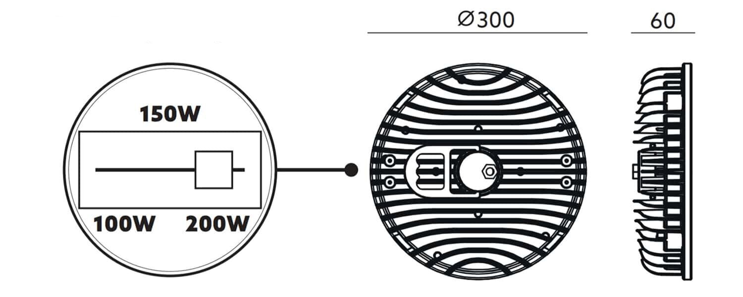 Tööstuslik LED lamp Ufo цена и информация | Aia- ja õuevalgustid | kaup24.ee