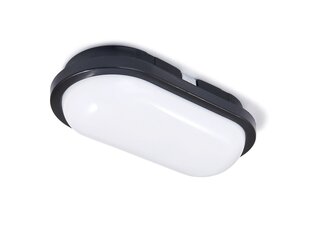 Овальный канальный светильник LED Torton 15W Black - Neutral White (4000K) IP65 цена и информация | Потолочные светильники | kaup24.ee