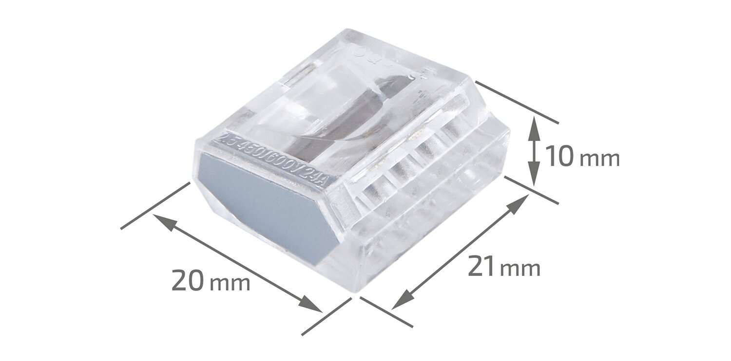 Kiirliitmik CMK-255 - kaablile - 5x 0,75 kuni 2,5 mm², 50tk цена и информация | Tekstiilkaablid ja elektriklemmid | kaup24.ee