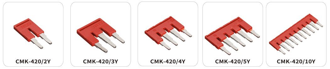 CMK-420-3 pistik-sild - 3-rajaline - CMK-420 kiirühendusele, 50 tk цена и информация | Tekstiilkaablid ja elektriklemmid | kaup24.ee