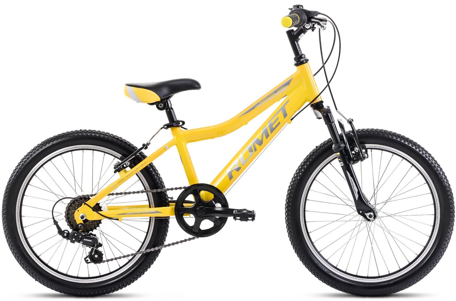 Laste jalgratas Romet Rambler 20 KID 2 (2024) 20" kollane-hall цена и информация | Jalgrattad | kaup24.ee