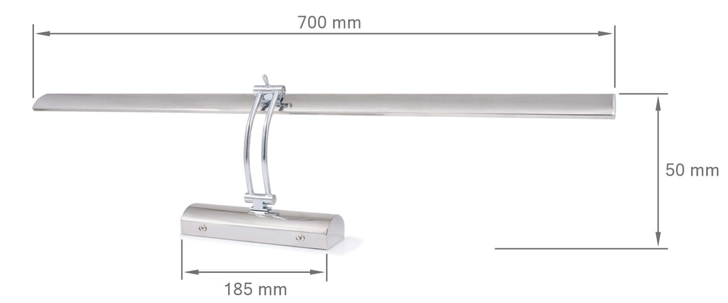 Vannitoa seinavalgusti LED valgustusega Tala 9W 70cm цена и информация | Seinavalgustid | kaup24.ee