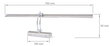 Vannitoa seinavalgusti LED valgustusega Tala 9W 70cm цена и информация | Seinavalgustid | kaup24.ee