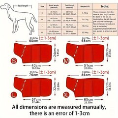 Rätik koertele, punane, L hind ja info | Hooldusvahendid loomadele | kaup24.ee