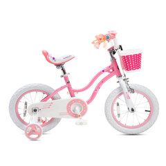 Laste jalgratas Royalbaby StarGirl, 18" roosa hind ja info | Jalgrattad | kaup24.ee