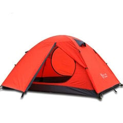 Двухслойная палатка, оранжевая цена и информация | Палатки | kaup24.ee