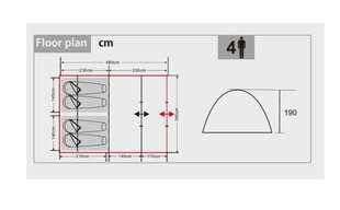 Telk 4 inimesele цена и информация | Палатки | kaup24.ee