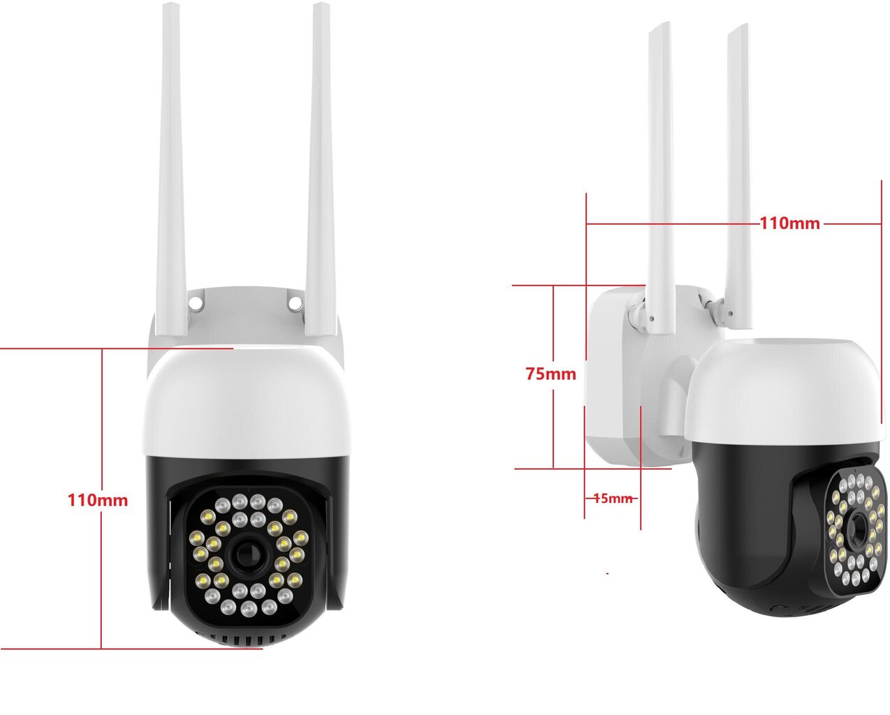 Välis-IP kaamera Tuya 8MP EC-8PT12L16IR hind ja info | Valvekaamerad | kaup24.ee