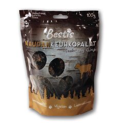 Bestis naturaalsed kuivatatud veiseliha kopsutükid koertele, 100g цена и информация | Лакомства для собак | kaup24.ee