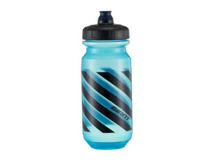 Joogipudel Giant DoubleSpring 600 ml, Transparent Blue/Black, läbipaistev-sinine-must hind ja info | Jalgratta joogipudelid, pudelihoidjad | kaup24.ee