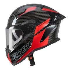 Kinnine spordikiiver Caberg Drift Evo II Carbon Nova, must/punane hind ja info | Mootorratta kiivrid | kaup24.ee