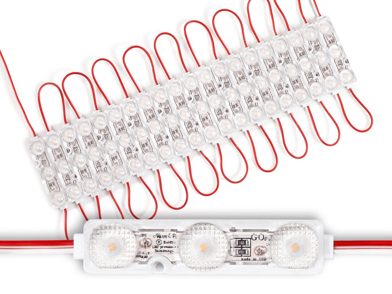 LED-moodul 2835 IP68 1.08W - Samsung, 3000K цена и информация | LED ribad | kaup24.ee