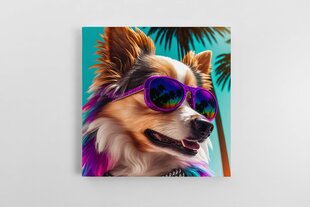 Весёлая собачка в стиле Майами 1 цена и информация | Картины, живопись | kaup24.ee