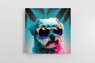 Весёлая собачка в стиле Майами 3 цена и информация | Картины, живопись | kaup24.ee