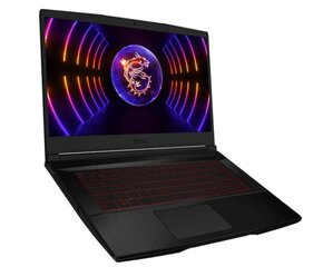 MSI Thin GF63 12UC (GF6312UC-1052NL) i5-12450H 16GB 512SSD NVIDIA GeForce RTX 3050 W11H Black hind ja info | Sülearvutid | kaup24.ee