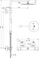 Dušisüsteem Ideal Standard Ceratherm T125, harjatud kuld hind ja info | Komplektid ja dušipaneelid | kaup24.ee