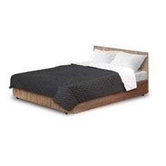 Kahepoolne voodikate, must/valge, 160x200 cm hind ja info | Voodikatted, pleedid | kaup24.ee