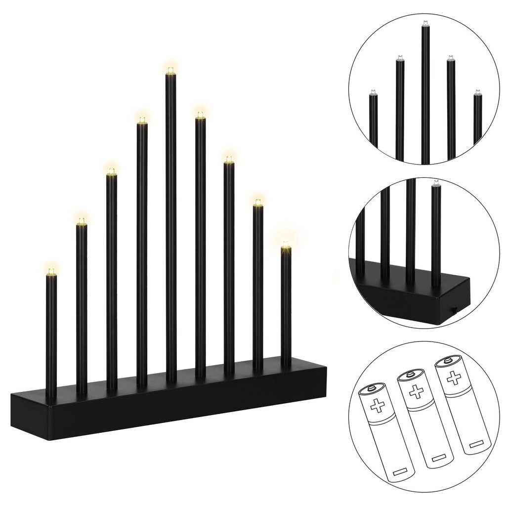 Dekoratiivsed jõulutuled CL0854, 9 LED hind ja info | Küünlad, küünlajalad | kaup24.ee