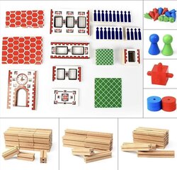 Konstruktor puidust “ Ehitame maja” цена и информация | Конструкторы и кубики | kaup24.ee