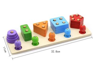 Montessori geomeetrilised kujundid ja kalapüügi mäng 2in1 hind ja info | Arendavad mänguasjad | kaup24.ee