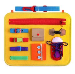 Montessori tahvel, kollane цена и информация | Развивающие игрушки | kaup24.ee