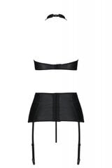 Комплект нижнего белья Nancy Set, черный цвет, 4XL/5XL цена и информация | Сексуальное женское белье | kaup24.ee