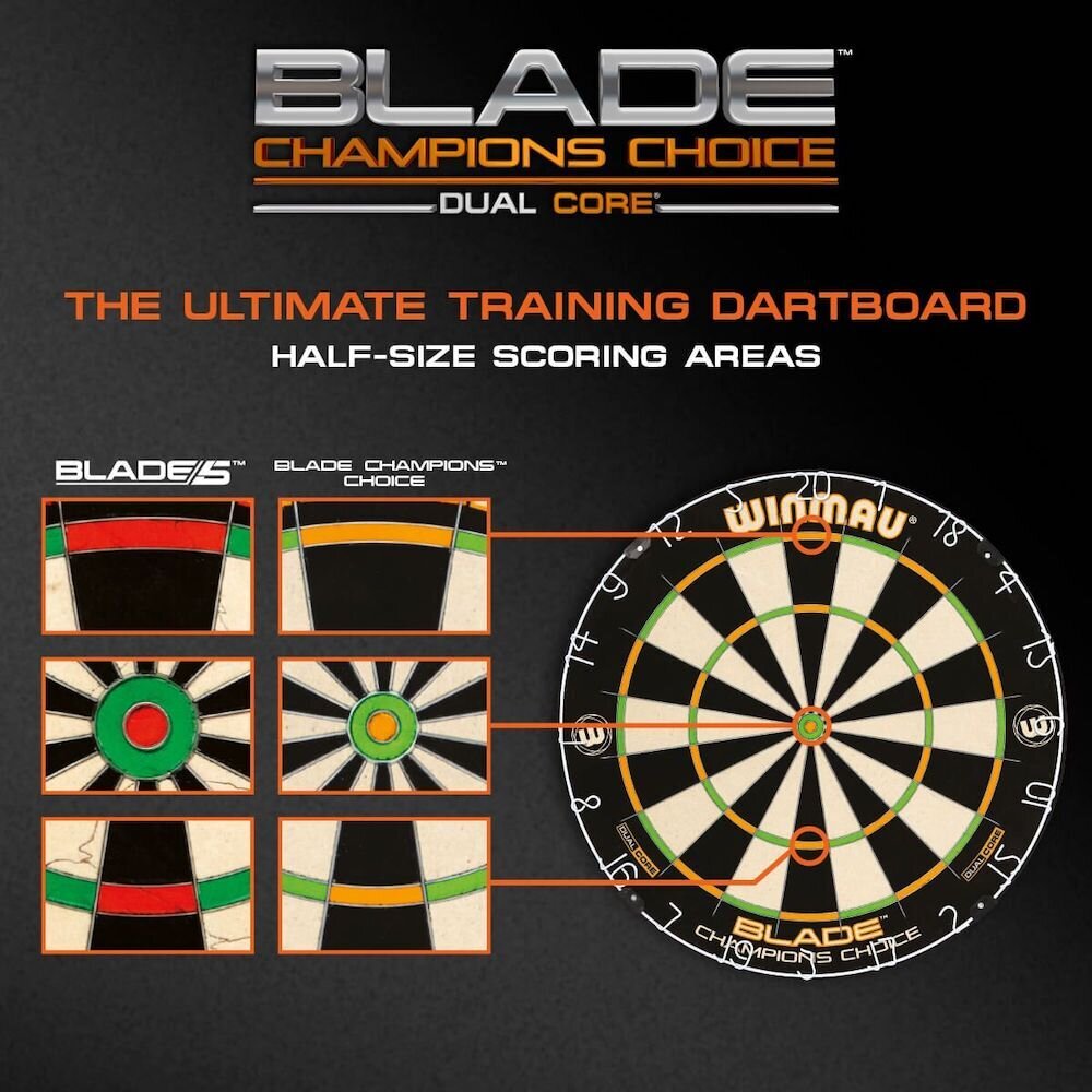 Target Winmau Blade Champions Choice Dual Core, erinevad värvid hind ja info | Noolemängud | kaup24.ee