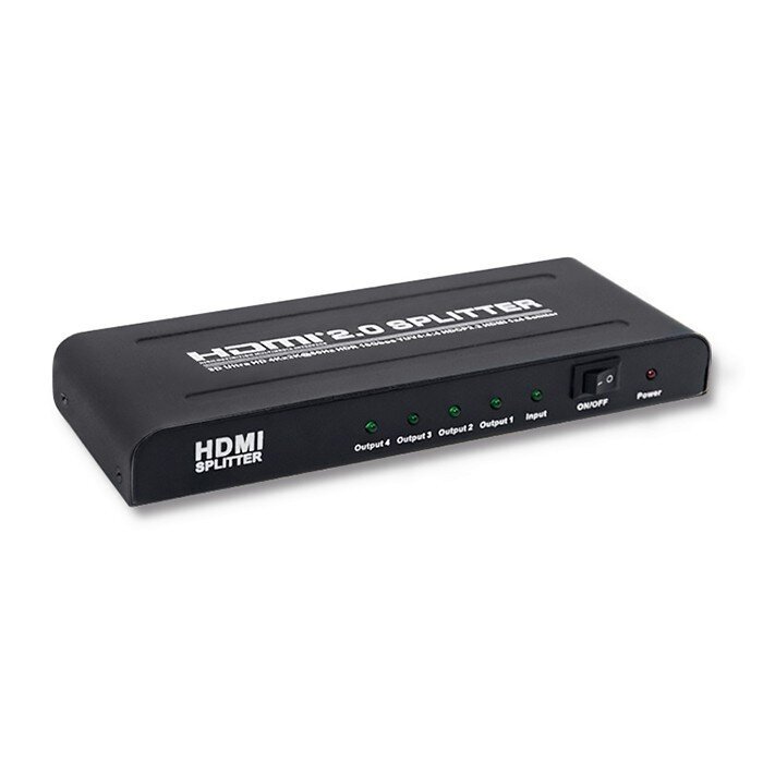 Qoltec HDMI Splitter 1x4 v.2.0 hind ja info | Lisatarvikud korpustele | kaup24.ee