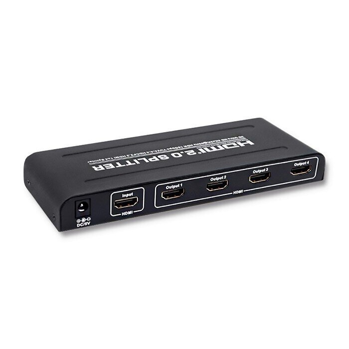 Qoltec HDMI Splitter 1x4 v.2.0 hind ja info | Lisatarvikud korpustele | kaup24.ee