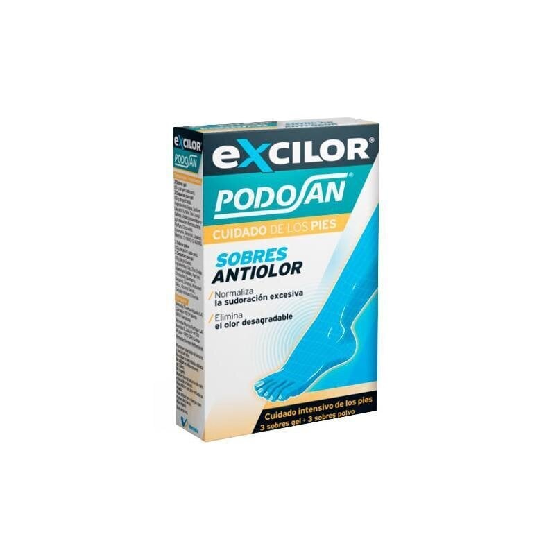 Jaladeodorant Podosan Excilor Foot Deodorant, 6 tk hind ja info | Deodorandid | kaup24.ee