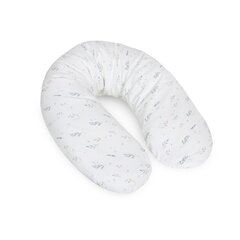 Rasedapadi CebaBaby multi Jersey white Leaves, 190 cm цена и информация | Подушки для кормления | kaup24.ee