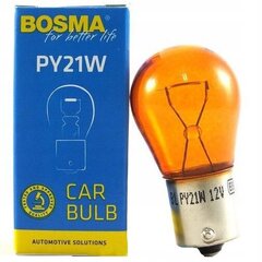 Лампа Bosma Py21w 12v 21w Bau15s Оранжевая цена и информация | Автомобильные лампочки | kaup24.ee