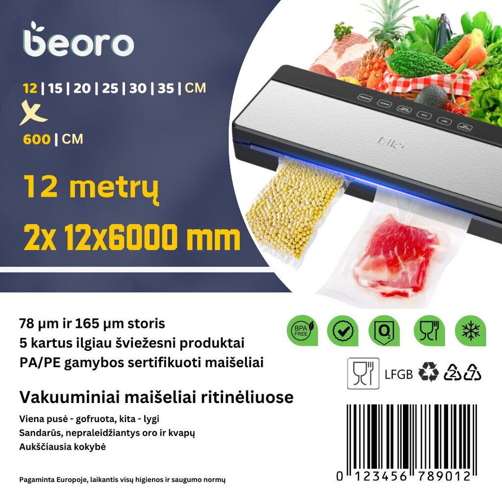 Beoro 12x600-2 hind ja info | Vaakumpakendajad | kaup24.ee