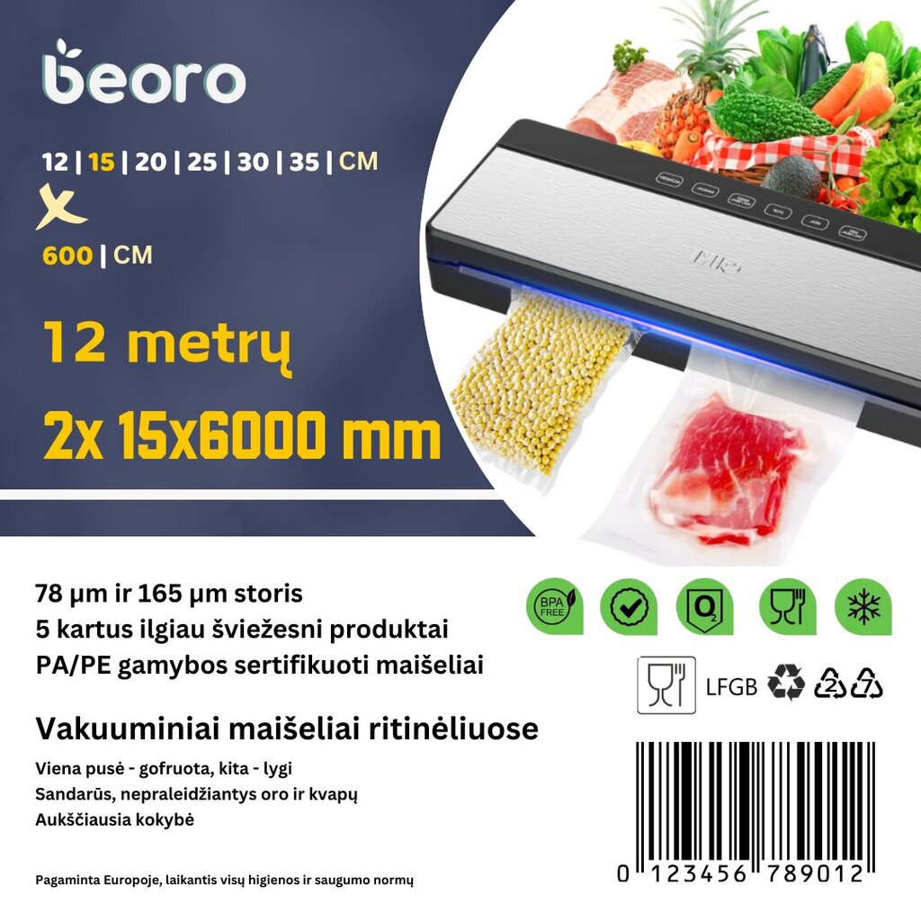 Beoro 15x600-2 цена и информация | Vaakumpakendajad | kaup24.ee
