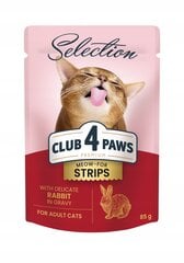 Сlub 4 paws premium selection влажный корм для кошек - деликатесный кролик в соусе 12 х 85 г цена и информация | Кошачьи консервы | kaup24.ee