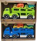 Bioplastikust autoveok ja kaks autot цена и информация | Poiste mänguasjad | kaup24.ee