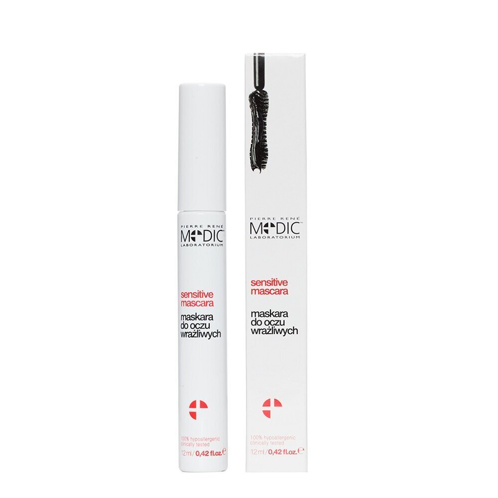 Ripsmetušš Pierre Rene Medic Sensitive Mascara, 12 ml hind ja info | Ripsmetušid, lauvärvid, silmapliiatsid, seerumid | kaup24.ee