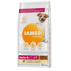 Iams ProActive Health väikest ja keskmist tõugu vanematele koertele kanaga, 12 kg цена и информация | Сухой корм для собак | kaup24.ee