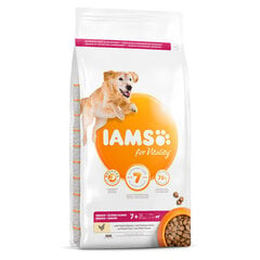 Iams For Vitality vanematele suurt tõugu koertele kanaga, 12 kg цена и информация | Сухой корм для собак | kaup24.ee