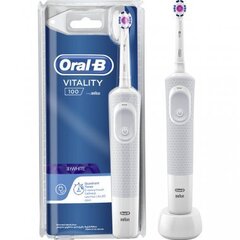 Электрическая зубная щетка Oral-B Vitality D100.413.1 PRO 3D White, белый цена и информация | Электрические зубные щетки | kaup24.ee