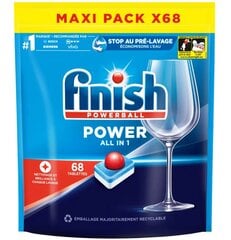 Nõudepesumasina tabletid Finish Powerball, Power All in 1, 68 tk hind ja info | Puhastusvahendid | kaup24.ee