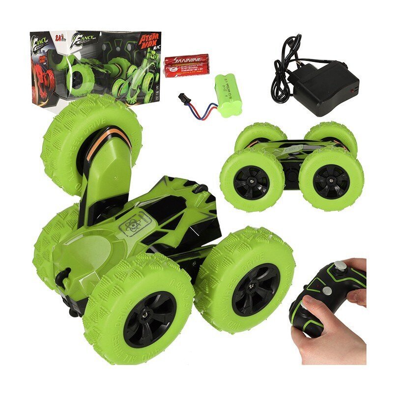 RC kaugjuhtimispult Stunt Car Acrobat Green hind ja info | Poiste mänguasjad | kaup24.ee